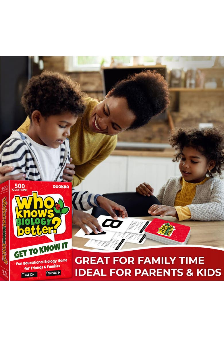 Who Knows Better? Trivia Card Games for Kids & Family, Alternate, color, Biology