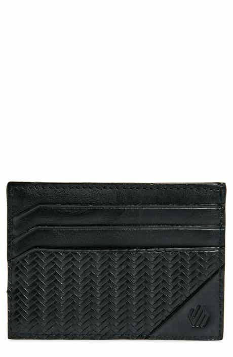 Johnston & Murphy Basketweave Card Holder