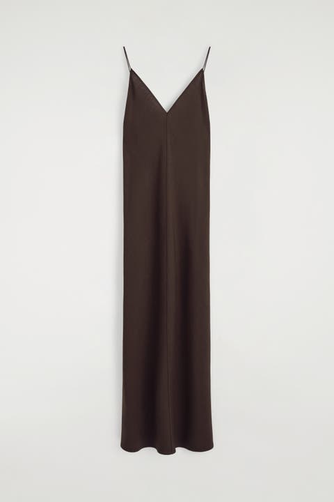 V-neck Midi Cami Dress