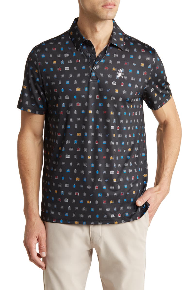 ORIGINAL PENGUIN GOLF TV Print Golf Polo, Main, color,