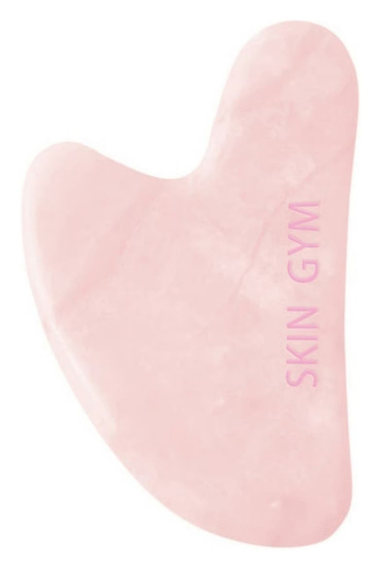 Rose Quartz Crystal Sculpty Heart Gua Sha Facial Tool, Alternate, color, NO COLOR