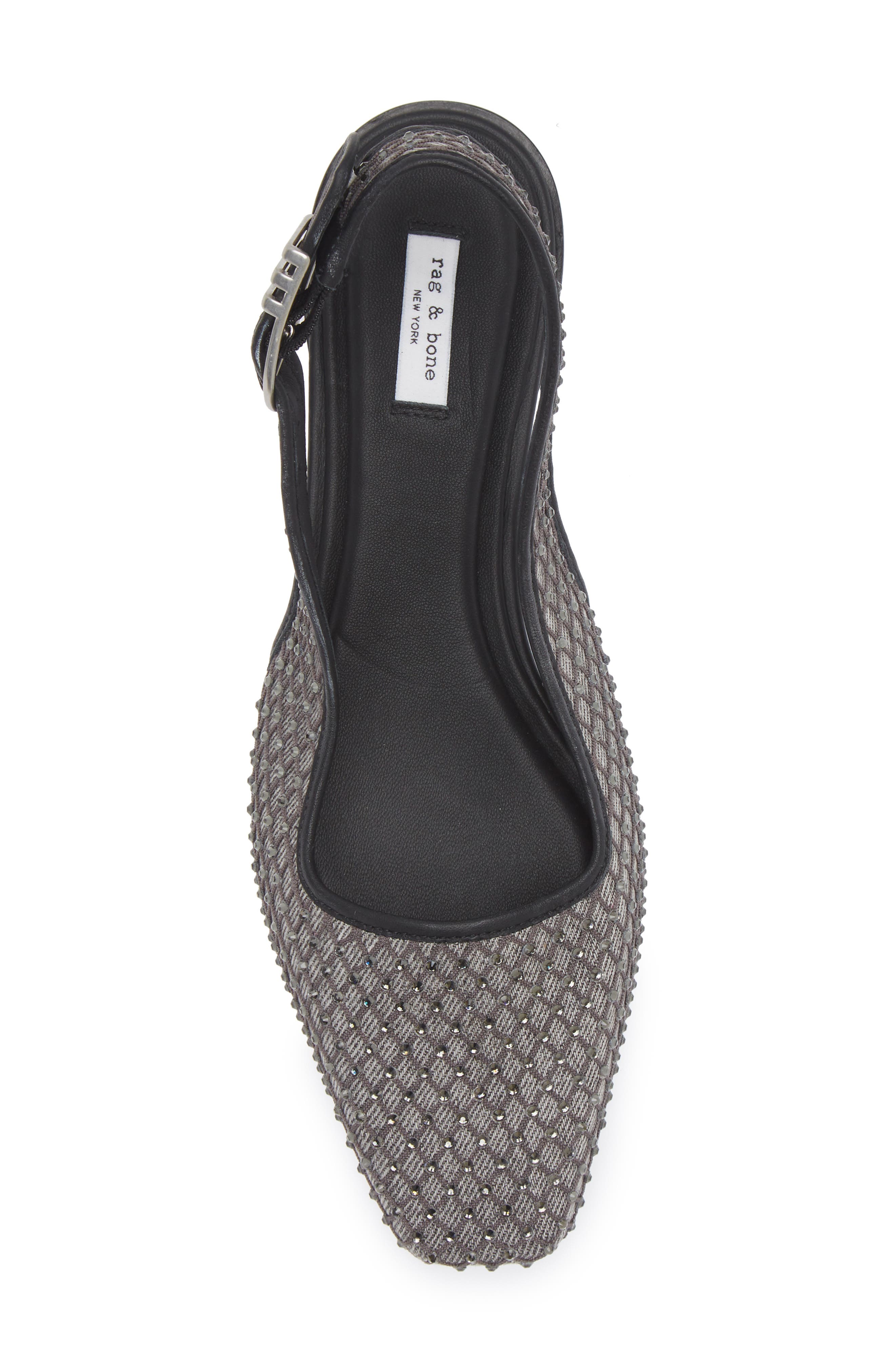 rag & bone Astra Slingback Flat, Alternate, color, Greydnm