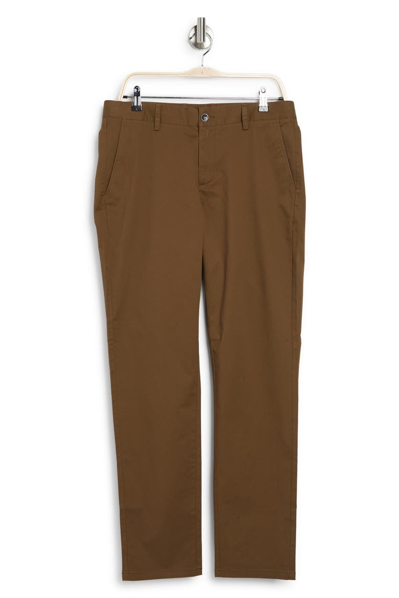Akron Stretch Cotton Pants, Alternate, color, TOBACCO
