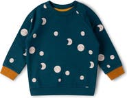 Little Green Radicals Print Organic Cotton Crewneck Sweatshirt
