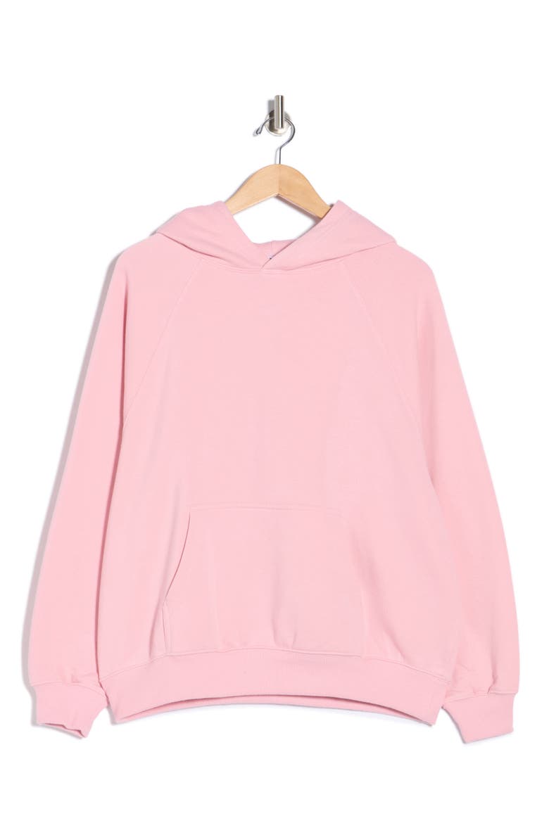 Oversize Raglan Pullover Hoodie, Alternate, color, PINK CAMEO