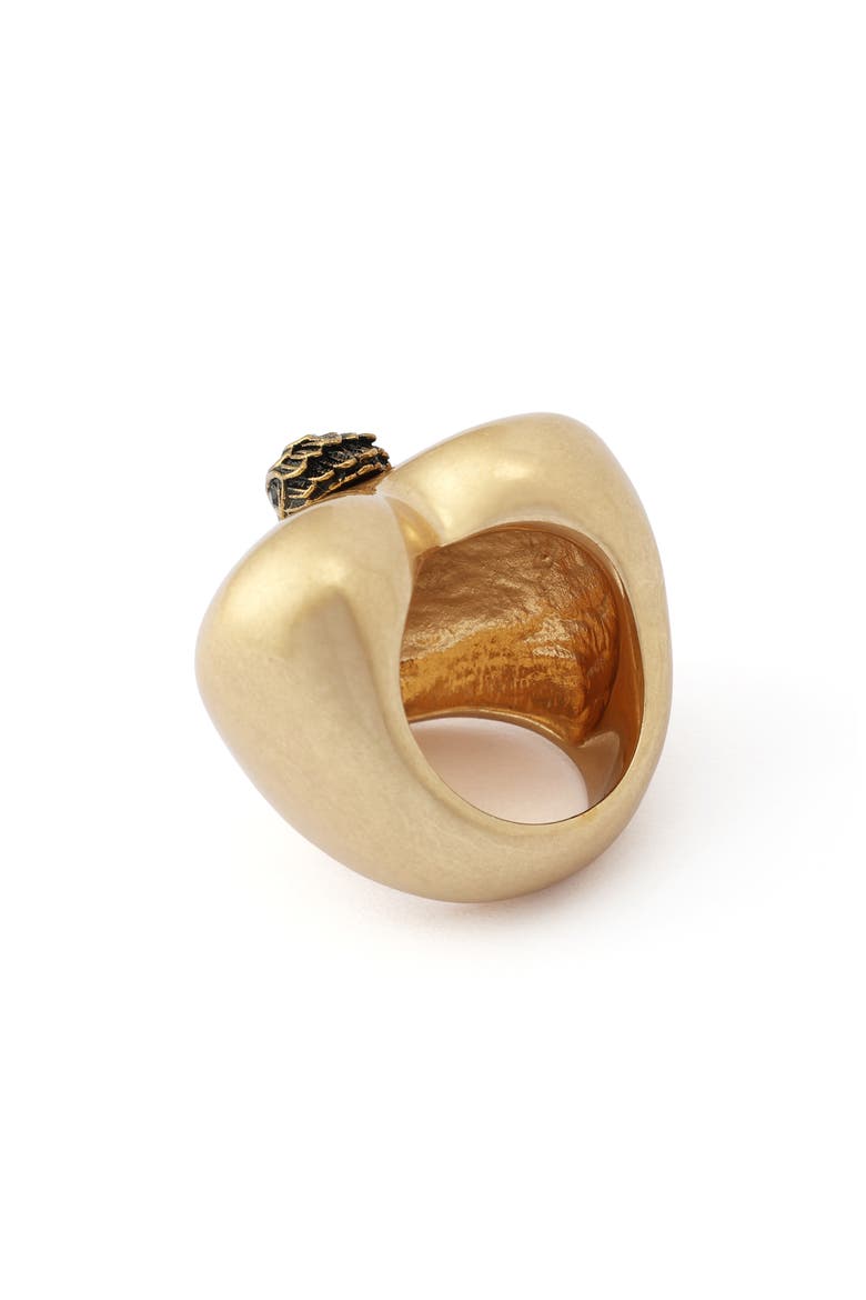Eagle Heart Cocktail Ring, Alternate, color, ANTIQUE GOLD