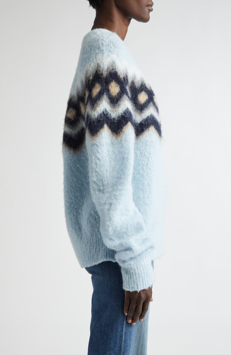 A.L.C. Ezra Fair Isle Alpaca & Merino Wool Blend Sweater, Alternate, color, 