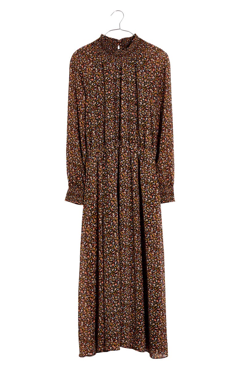 Madewell Folktale Paisley Long Sleeve (Re)sourced Georgette Midi Dress, Alternate, color,
