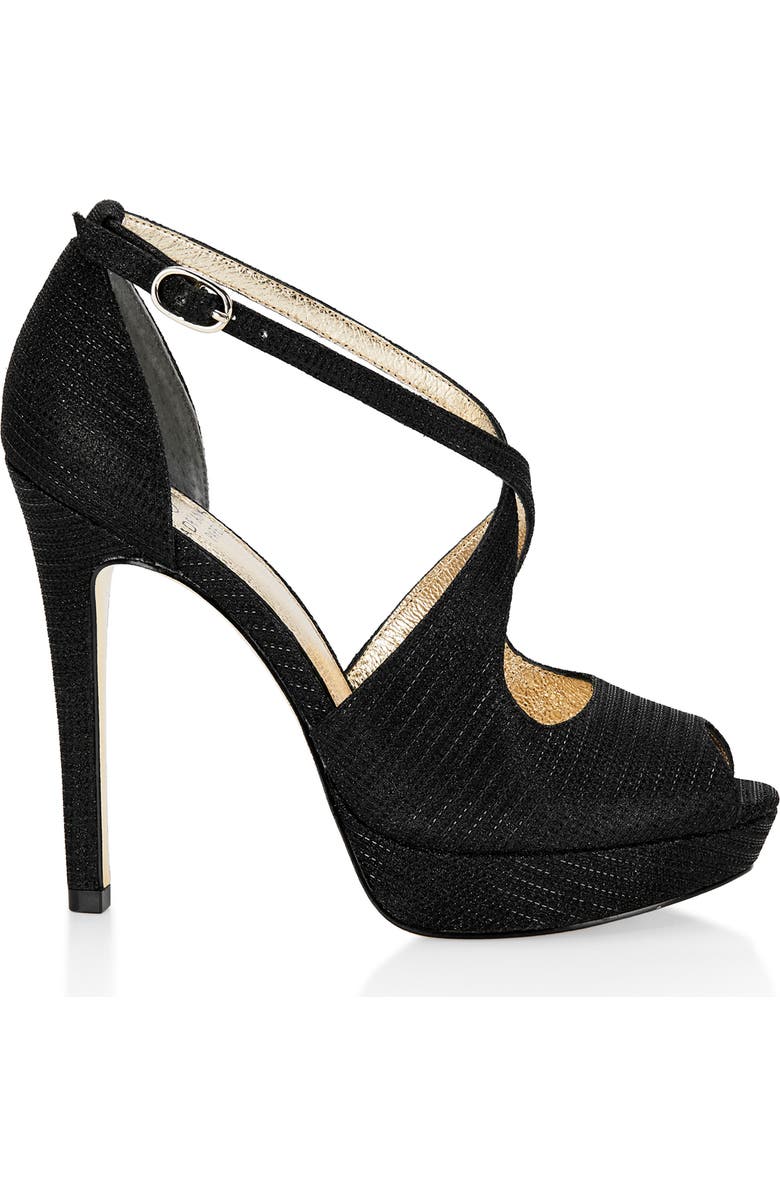 Adrianna Papell Rosalie Cross Strap Platform Sandal, Alternate, color,