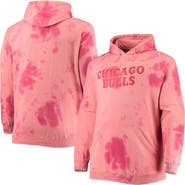 FANATICS Men's Fanatics Branded Red Chicago Bulls Big & Tall Wordmark Cloud Dye Pullover Hoodie