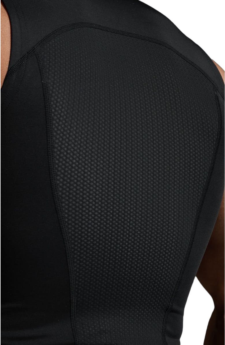 2XU Core Compression Sleeveless, Alternate, color, Black/Silver