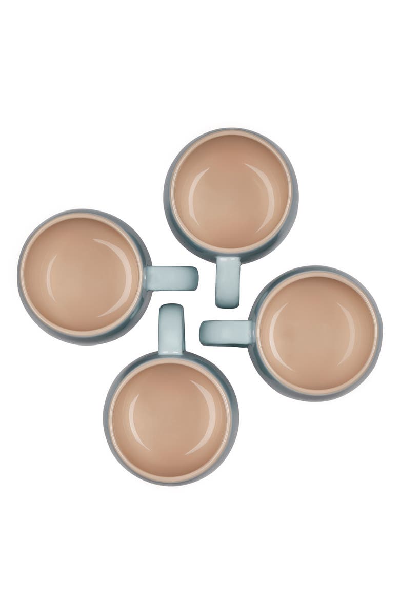 Le Creuset Set of Four 14-Ounce Stoneware Mugs, Alternate, color, Sea Salt