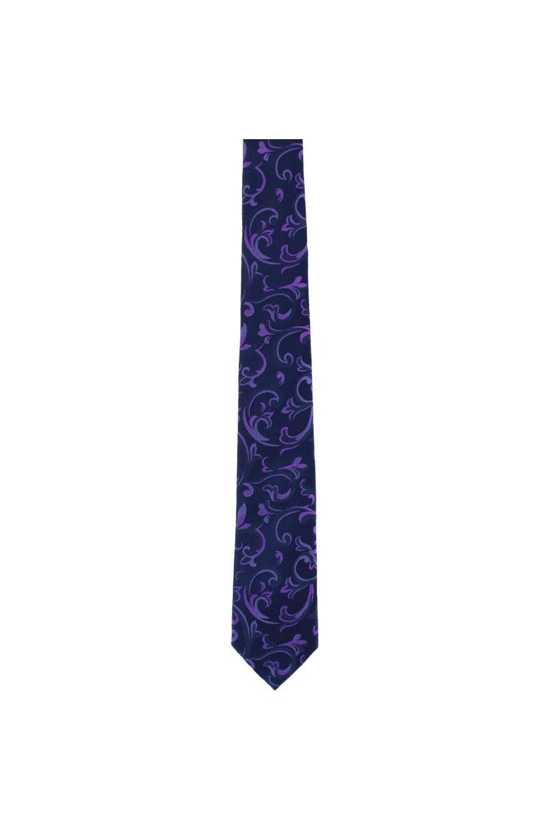 Christian the Romantic Brocade Silk Necktie, Alternate, color, Purple