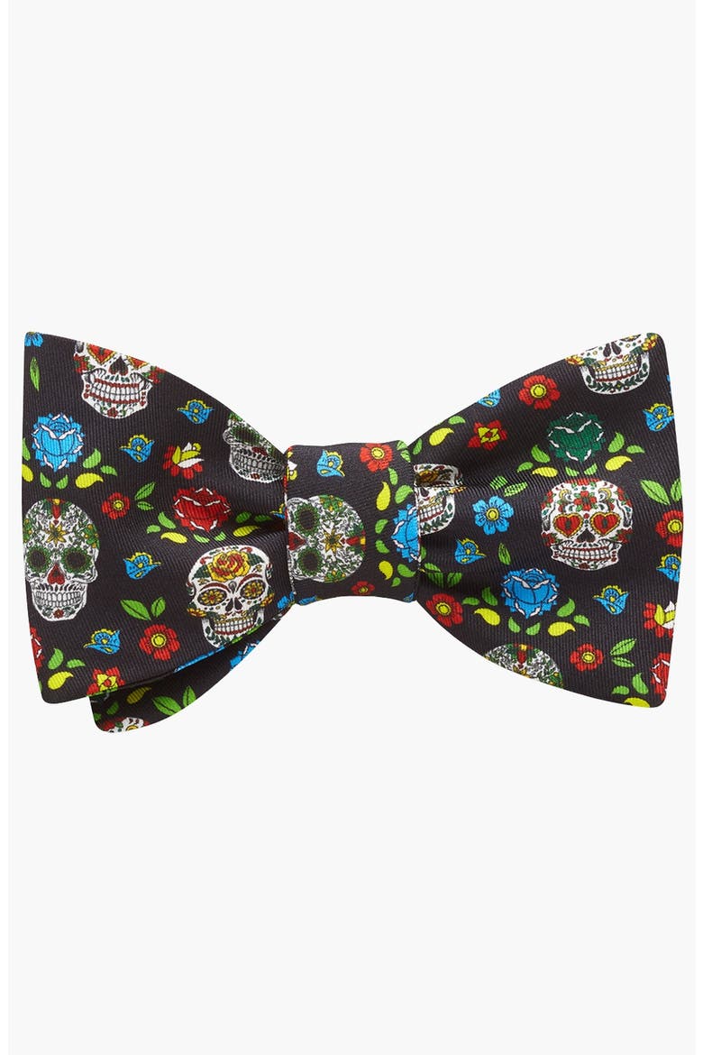 Calaveritas Bow Tie, Main, color, Pre-Tied