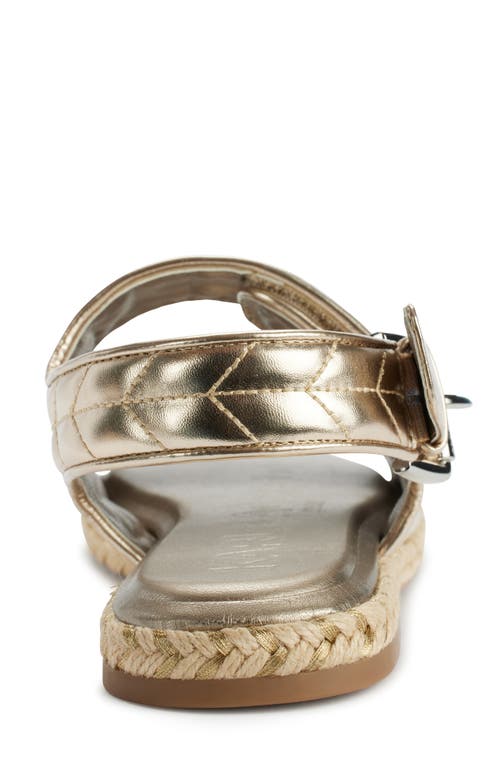 Shop Karl Lagerfeld Charlay Slingback Sandal In White Gold