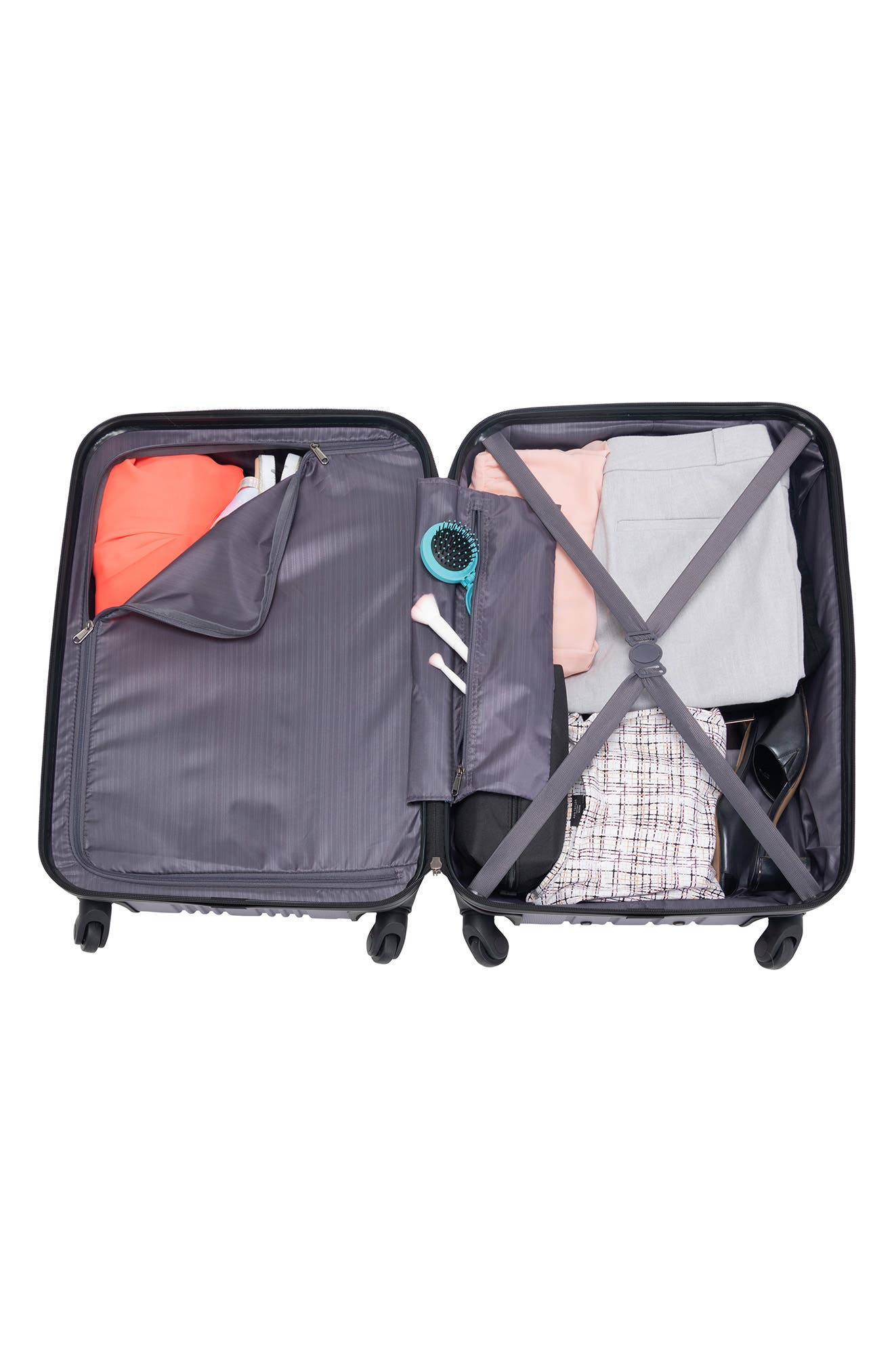 Kenneth Cole Reaction Out of Bounds 24-Inch Hardside Spinner Luggage, Alternate, color, Charcoal