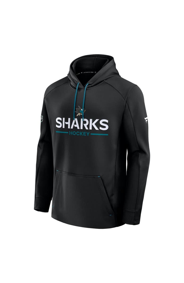 FANATICS Men's Fanatics Black San Jose Sharks Authentic Pro Rink Hoodie, Alternate, color, Black