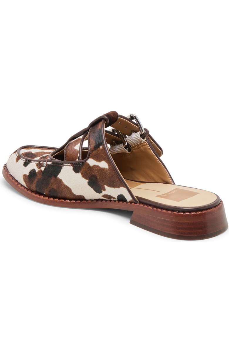 Dolce Vita Haydee Double Buckle Mary Jane Mule, Alternate, color, Cocoa Taurus Calf Hair