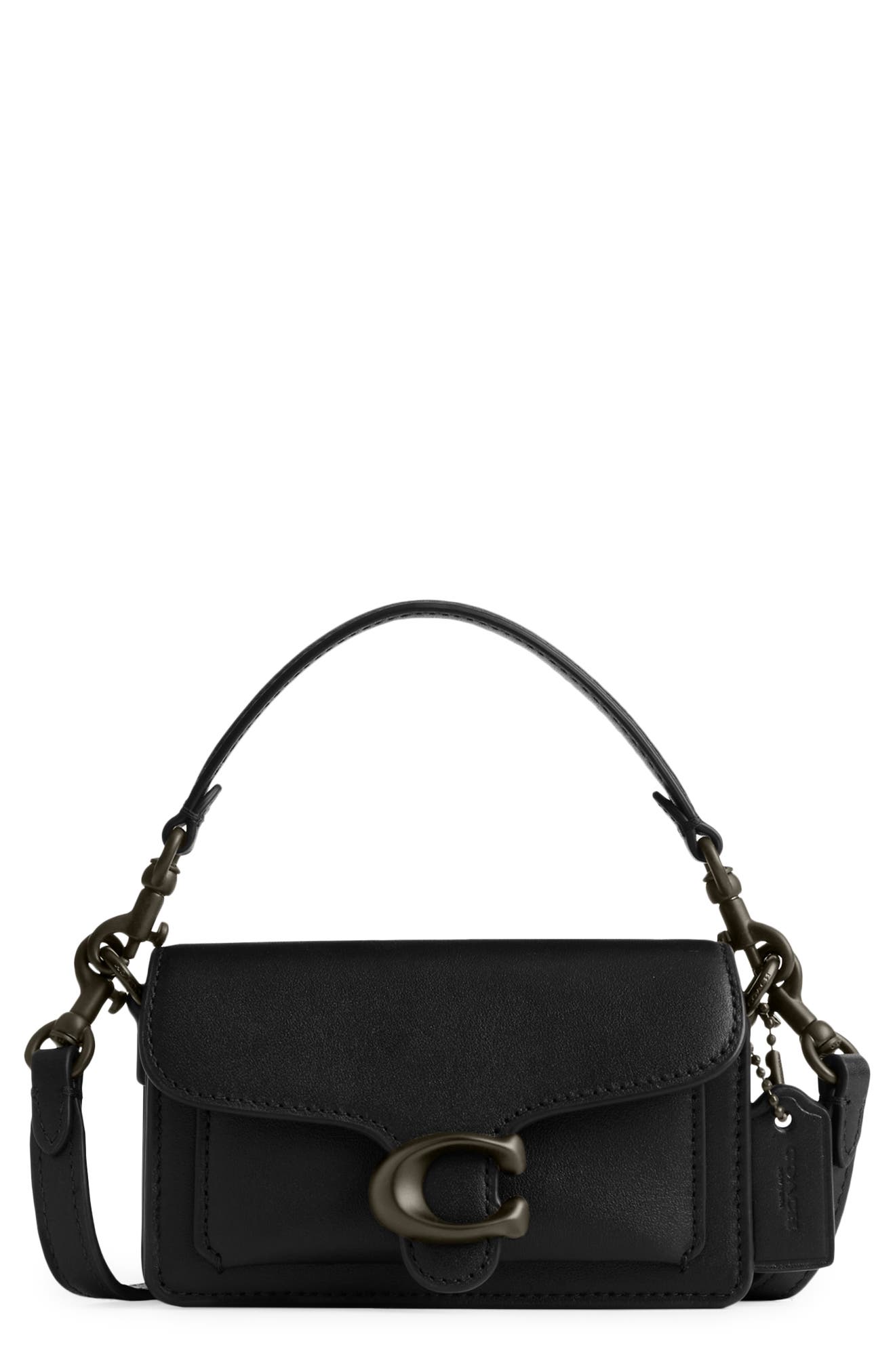 COACH Tabby 12 Leather Shoulder Bag, Main, color, 