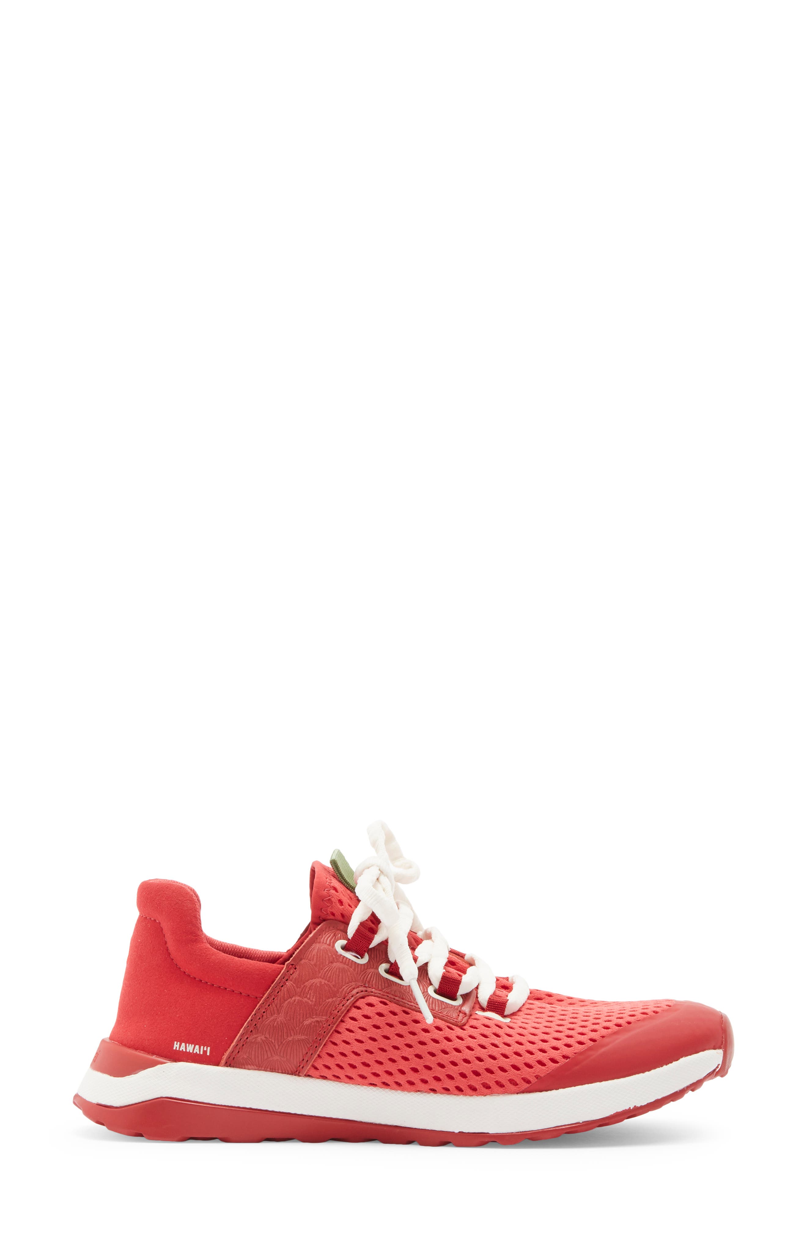 Wailuku Sneaker, Alternate, color, LYCHEE RED / DEEP RED