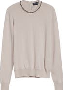 Dolce&Gabbana Crystal Embellished Cashmere Sweater