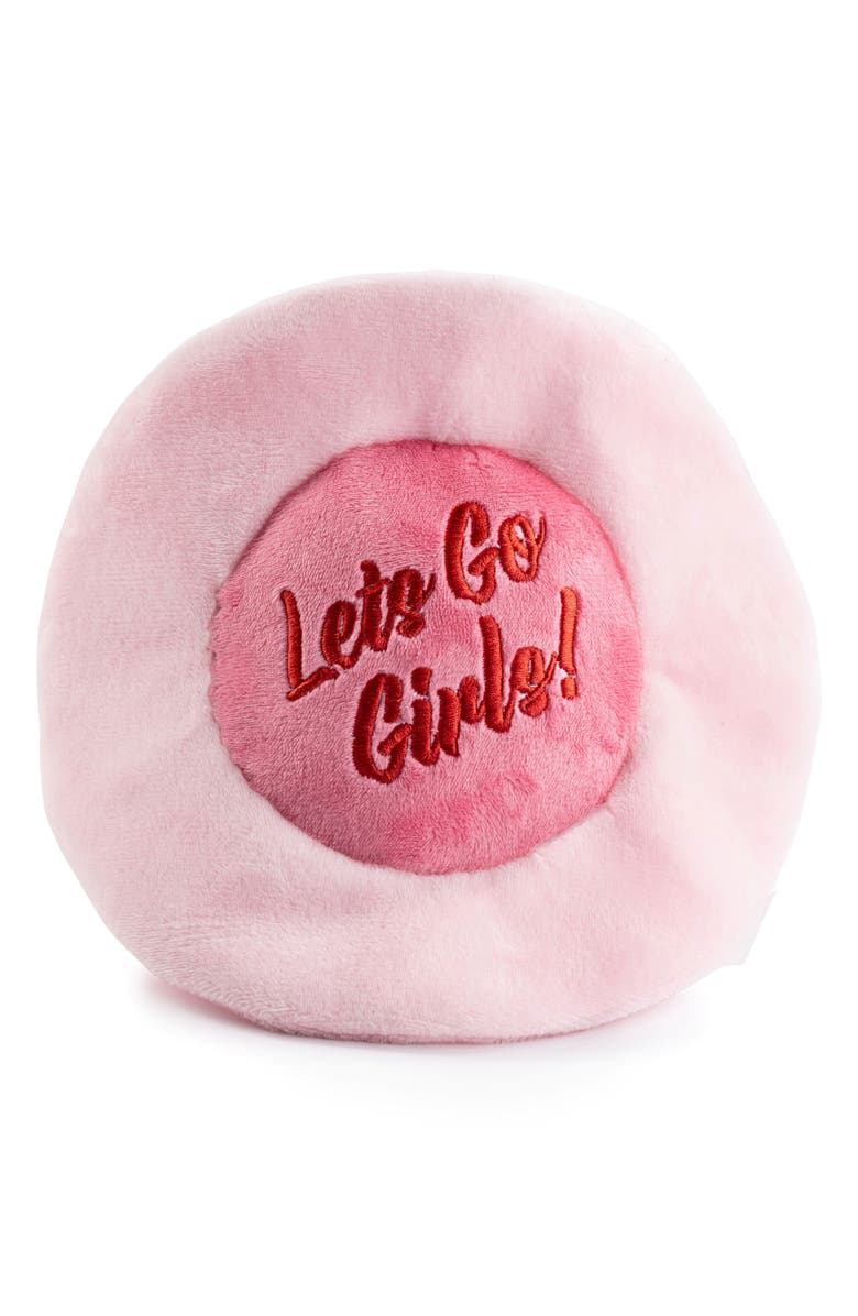 Haute Diggity Dog Cowgirl Hat Plush Dog Squeaker Toy, Alternate, color, Pink