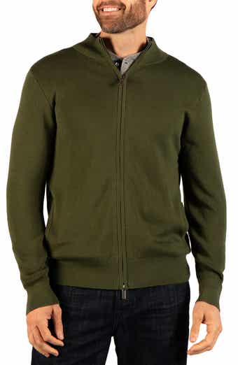 Fine Knit Full Zip Sweater