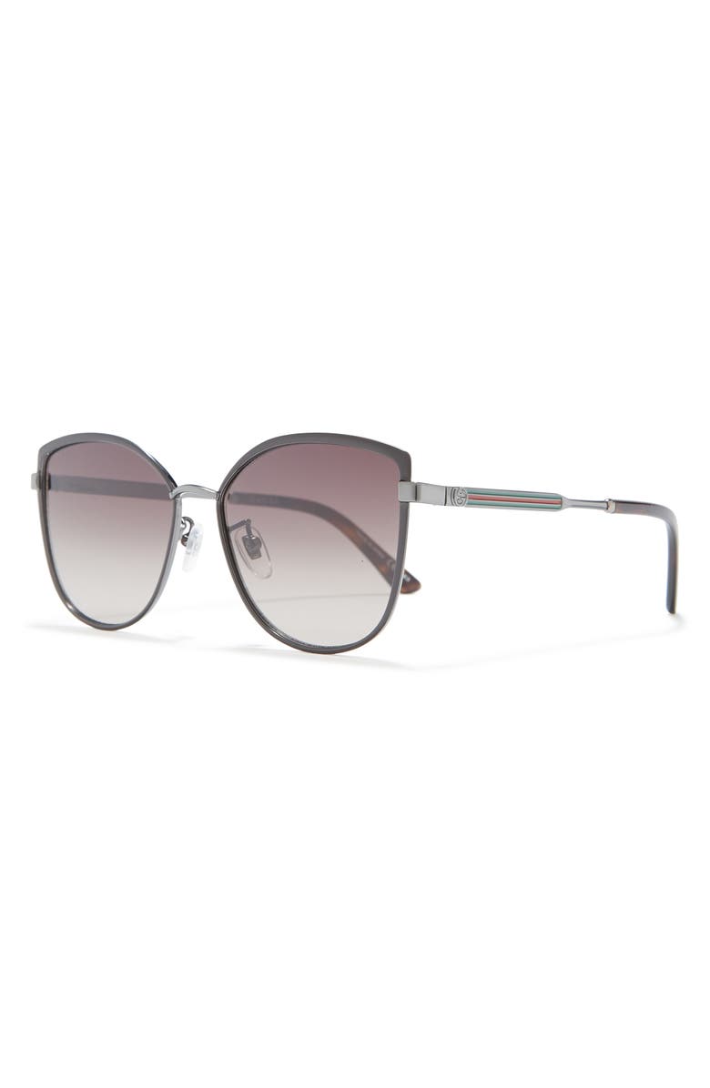 Gucci 57mm Modified Square Sunglasses, Alternate, color,