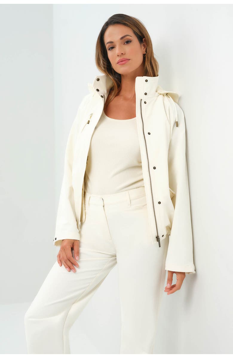 Anatomie Tierra Water Resistant Stretch Nylon Utility Jacket, Alternate, color, Ivory