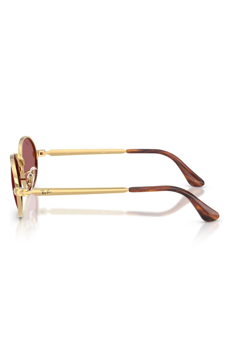 Ray-Ban A$AP Rocky 54mm Polarized Oval Sunglasses, Alternate, color, Arista / Polar Purple