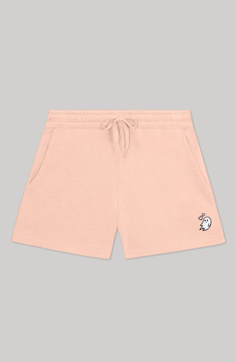 Womens Heartly Ghost Midweight Washed Fleece Shorts