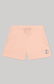 Dalix Womens Heartly Ghost Midweight Washed Fleece Shorts