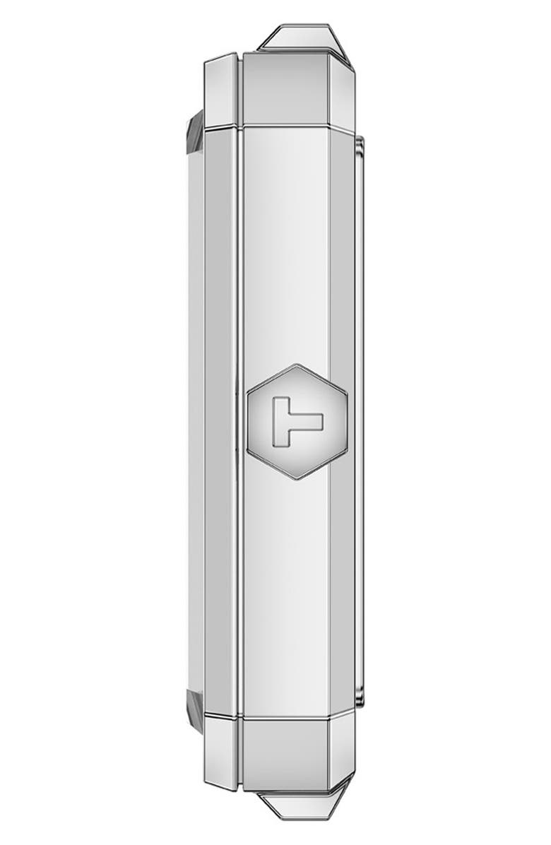 Tissot SRV Leather Strap Watch, 21.8mm, Alternate, color, Green