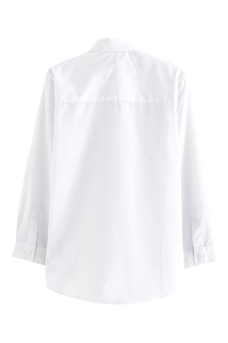 Kids' 5-Pack Slim Fit Button-Up Shirts, Alternate, color, WHITE