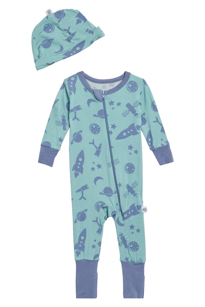 Coverall & Hat Set, Main, color, GREEN