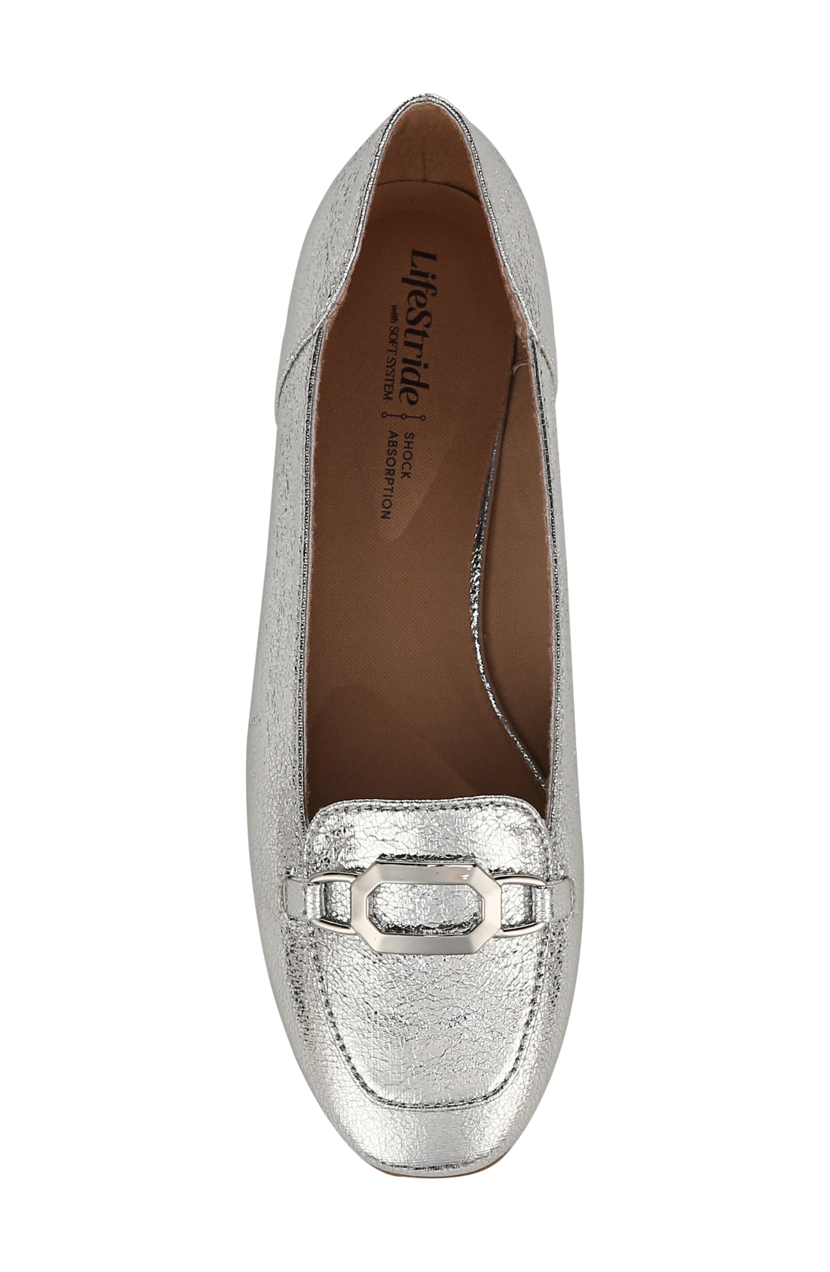 LifeStride Celine Bit Loafer, Alternate, color, Silver