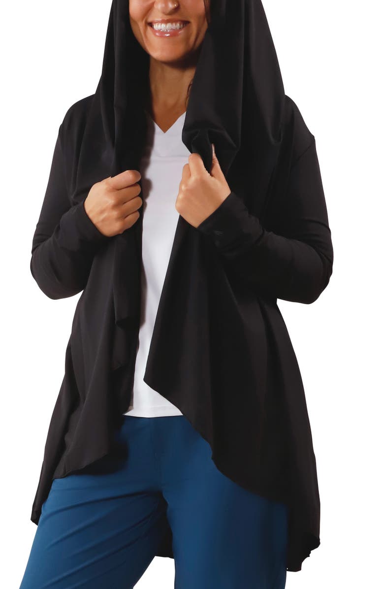 UV Skinz Hooded Resort Wrap, Alternate, color, Black