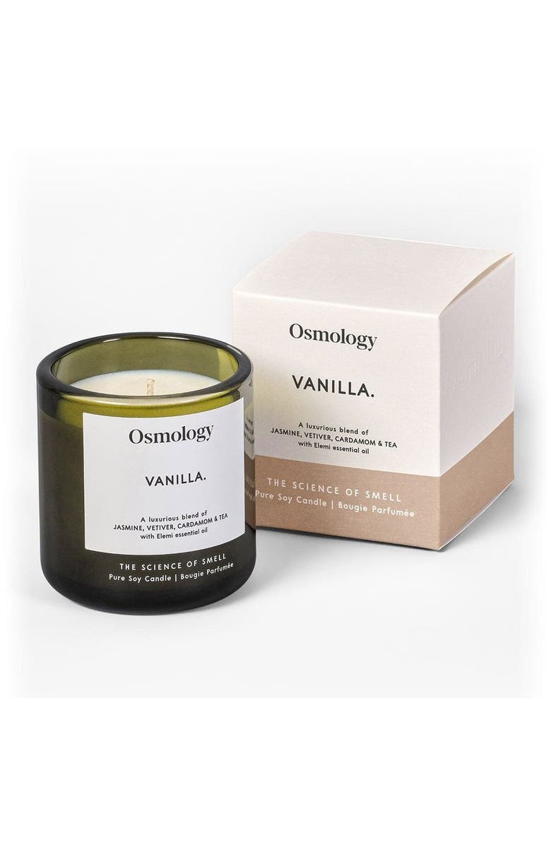 Osmology Vanilla Scented Candle, Main, color, Green