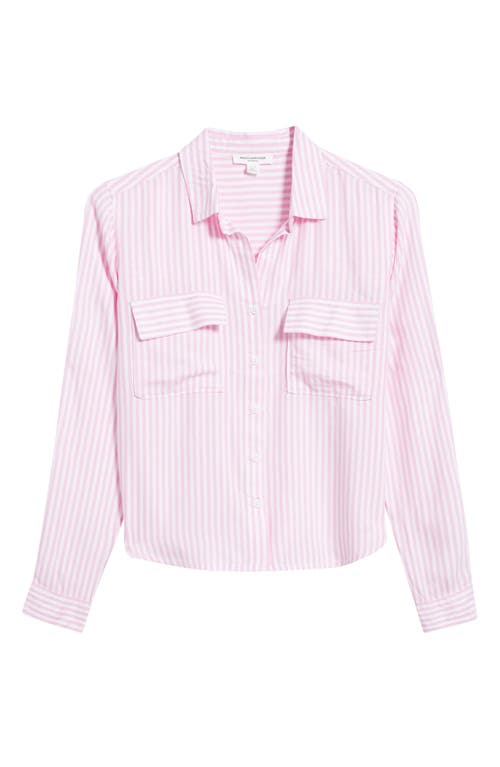 BEACHLUNCHLOUNGE BEACHLUNCHLOUNGE FALLON HIGH-LOW BUTTON-UP SHIRT 