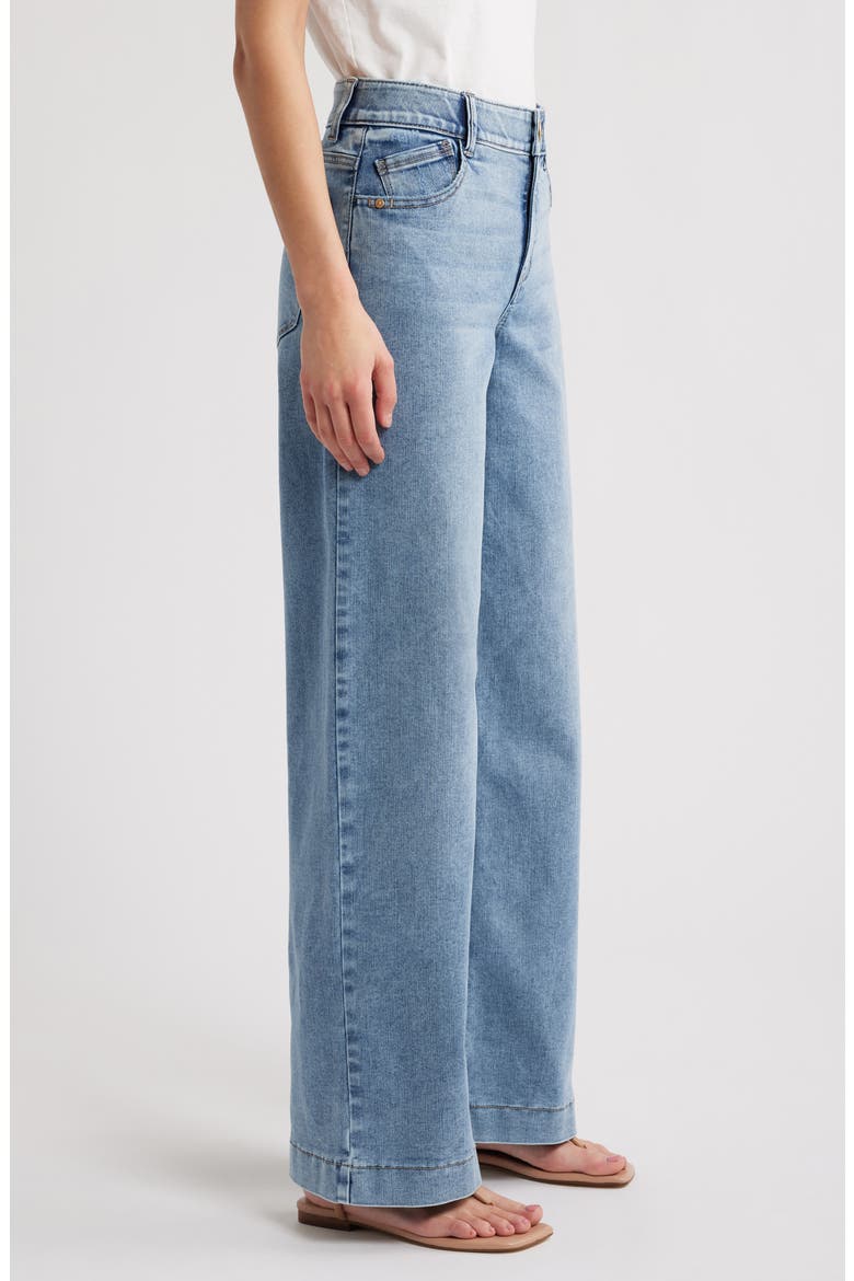 Sam High Waist Wide Leg Jeans, Alternate, color, MID BLUE