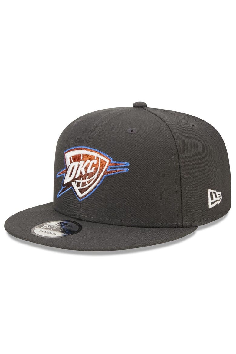 Men's New Era  Navy Oklahoma City Thunder 2022/23 City Edition  Official 9FIFTY Snapback Adjustable Hat, Main, color, Navy