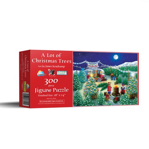 A Lot of Christmas Trees 300 piece Jigsaw Puzzle for Adults