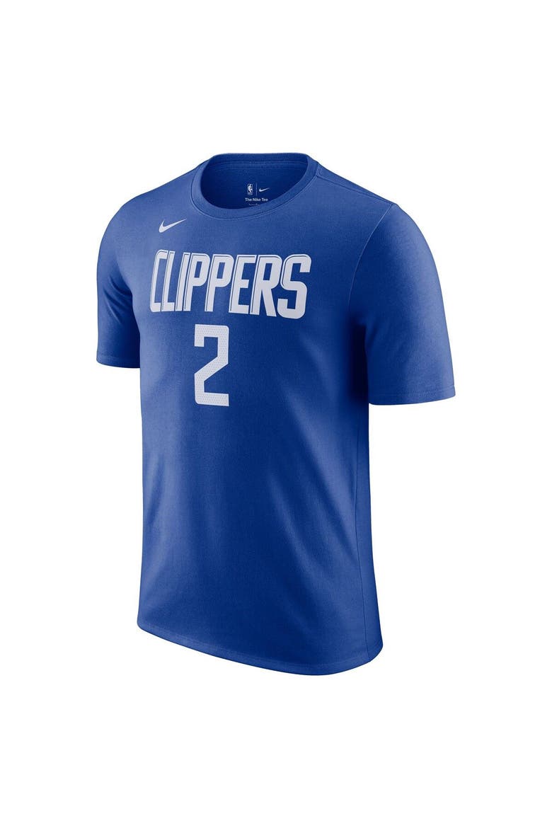 Men's Nike Kawhi Leonard Royal LA Clippers Icon 2022/23 Name & Number T-Shirt, Alternate, color, Royal