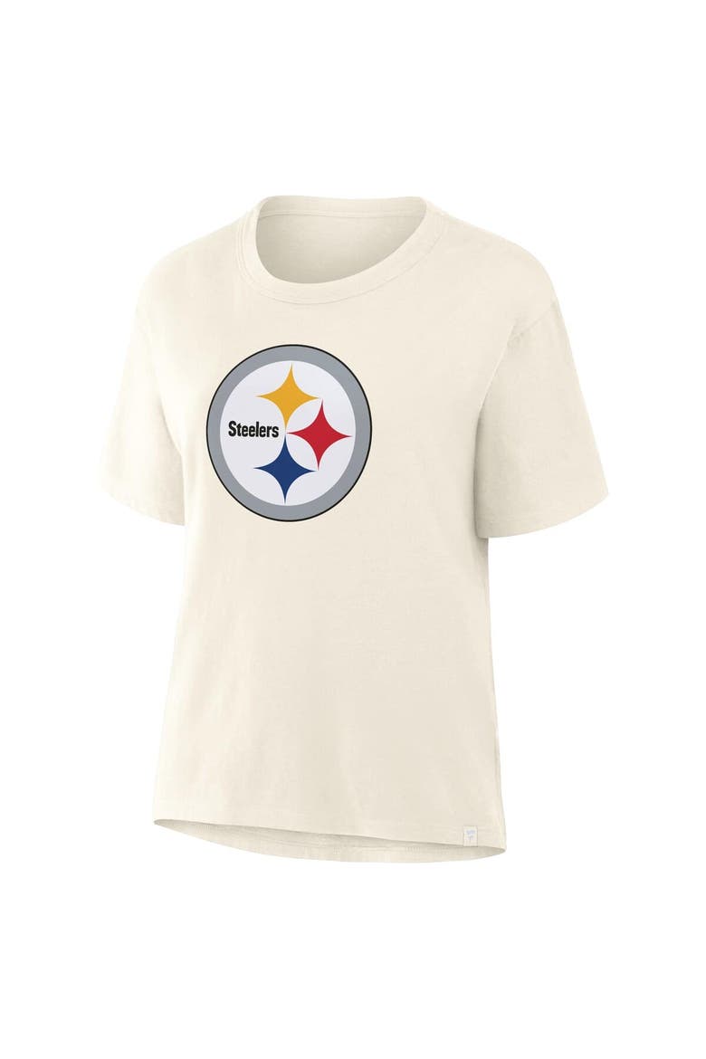 Women's Fanatics Cream Pittsburgh Steelers Dove Legacy T-Shirt, Alternate, color, Cream