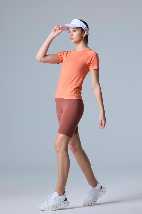 Cozy Zero Tech Merino Light Weight Daily Tee In Melon