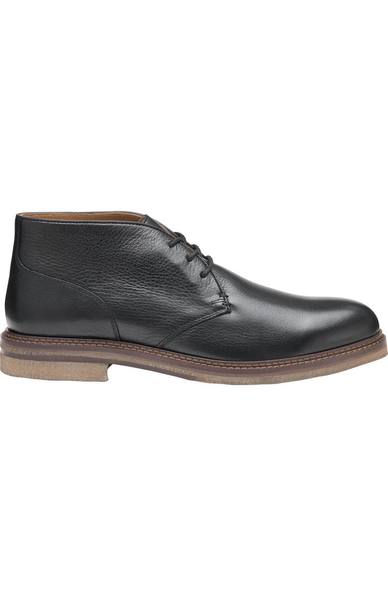 Johnston & Murphy Calder Chukka Boot, Alternate, color, Black Tumbled Full Grain
