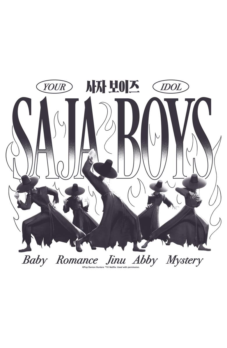 KPop Demon Hunters Men's KPop Demon Hunters Your Saja Boys Idols  Graphic T-Shirt, Alternate, color, White