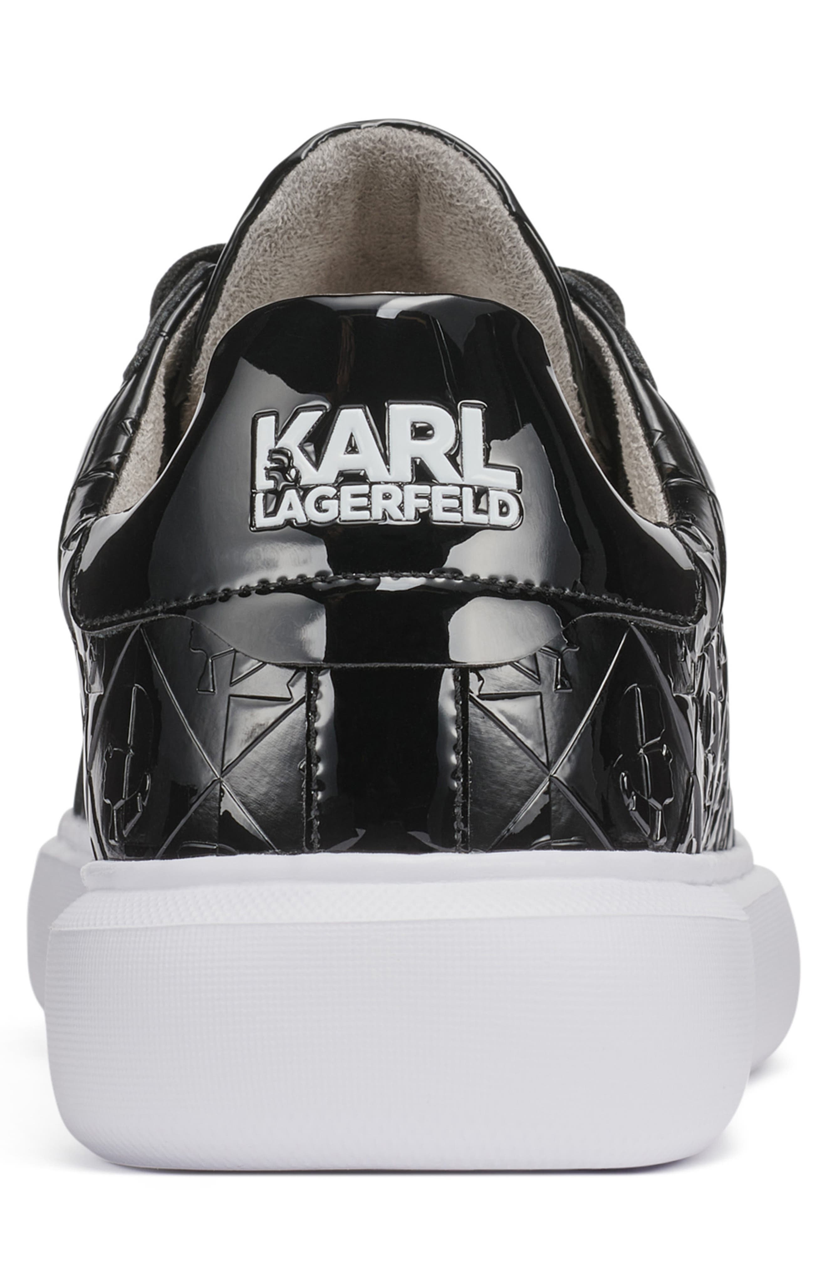 KARL LAGERFELD PARIS Karl Profile Low Top Sneaker, Alternate, color, Black