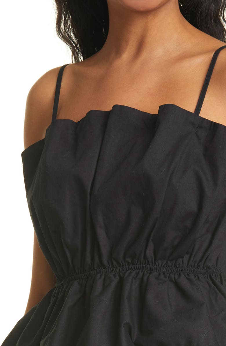 Milly Naomi Poplin Peplum Camisole, Alternate, color, 