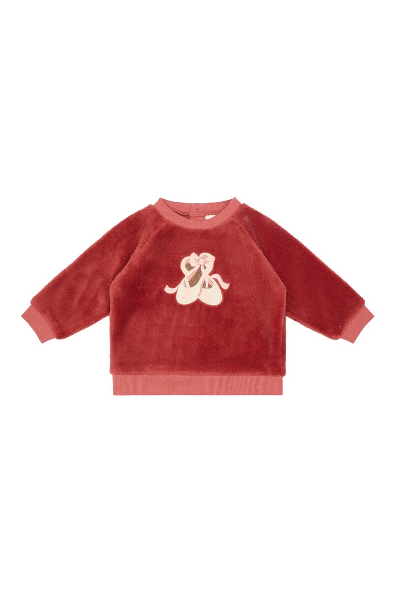 4-Piece Fleece Sweatshirt & Leggings Set, Alternate, color, BALLET